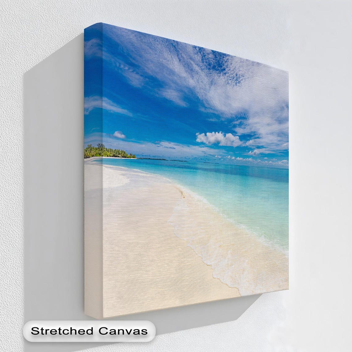 Tropical White Sand Beach Turquoise Ocean Paradise View Poster