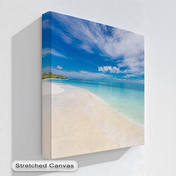 Tropical White Sand Beach Turquoise Ocean Paradise View Poster