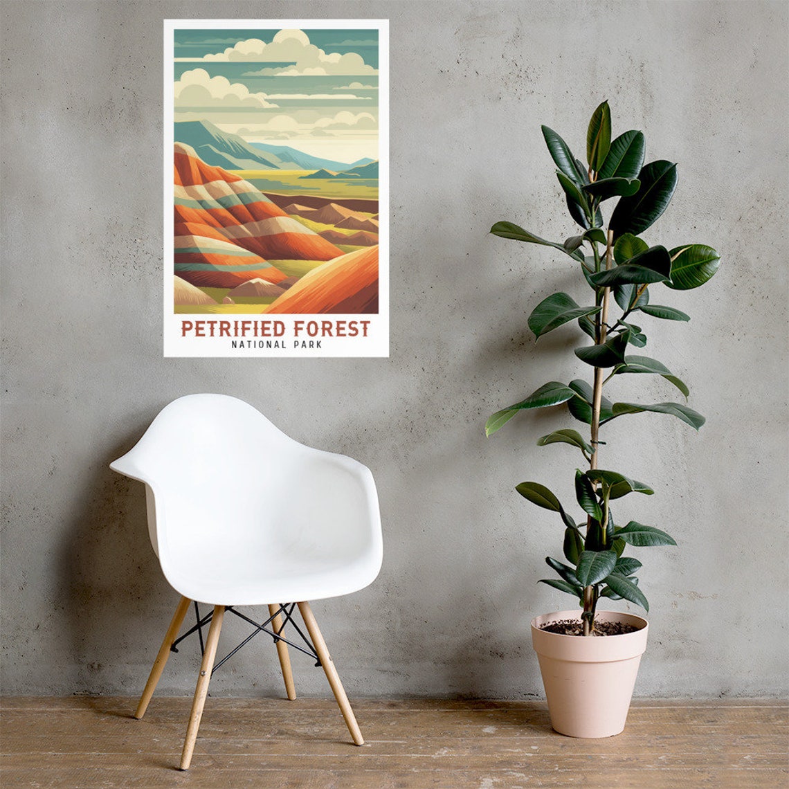 Petrified Forest National Park Vintage Travel Poster Print Wall Art Gift Idea Home Decor - Image 2