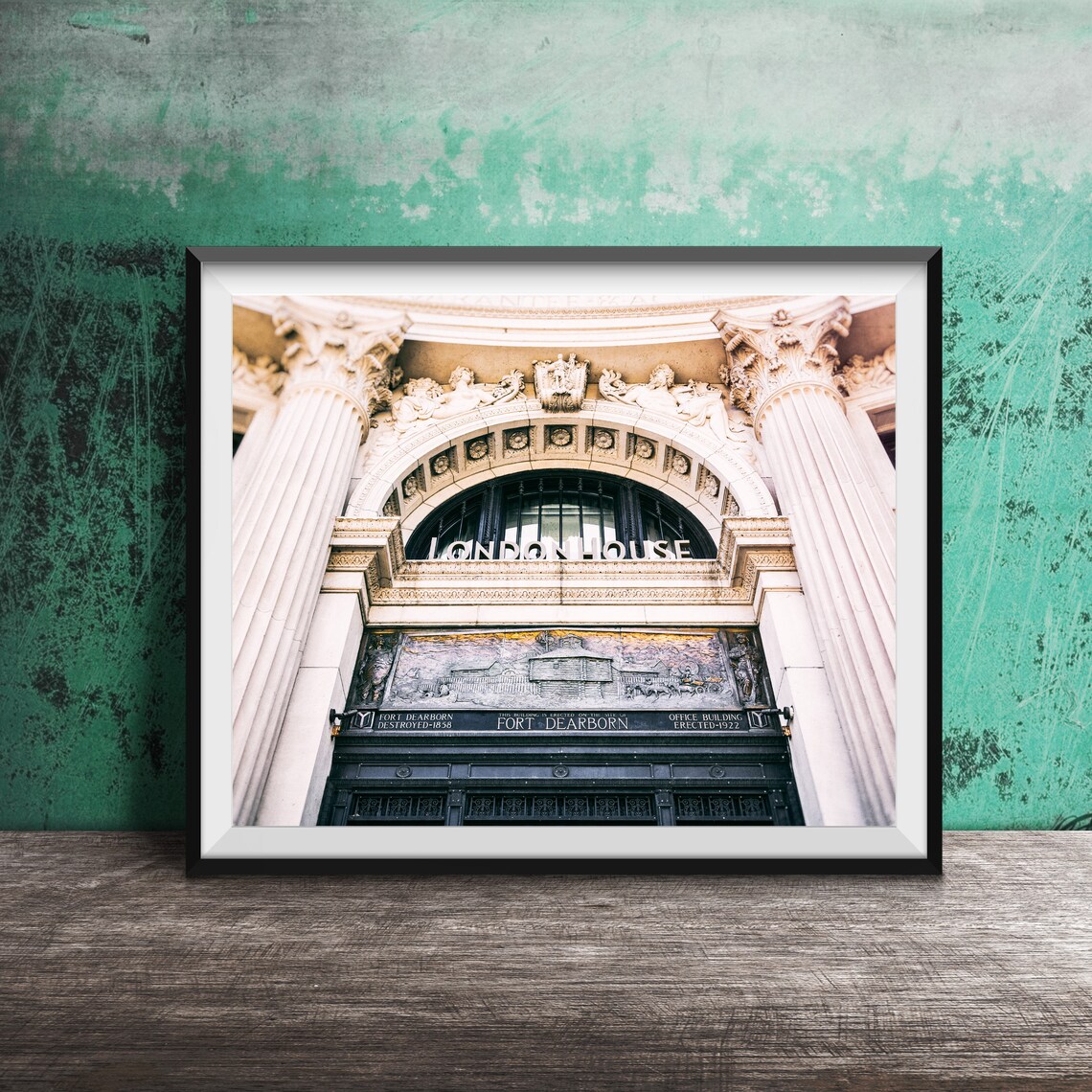 London House Fort Dearborn Chicago Wall Art Print