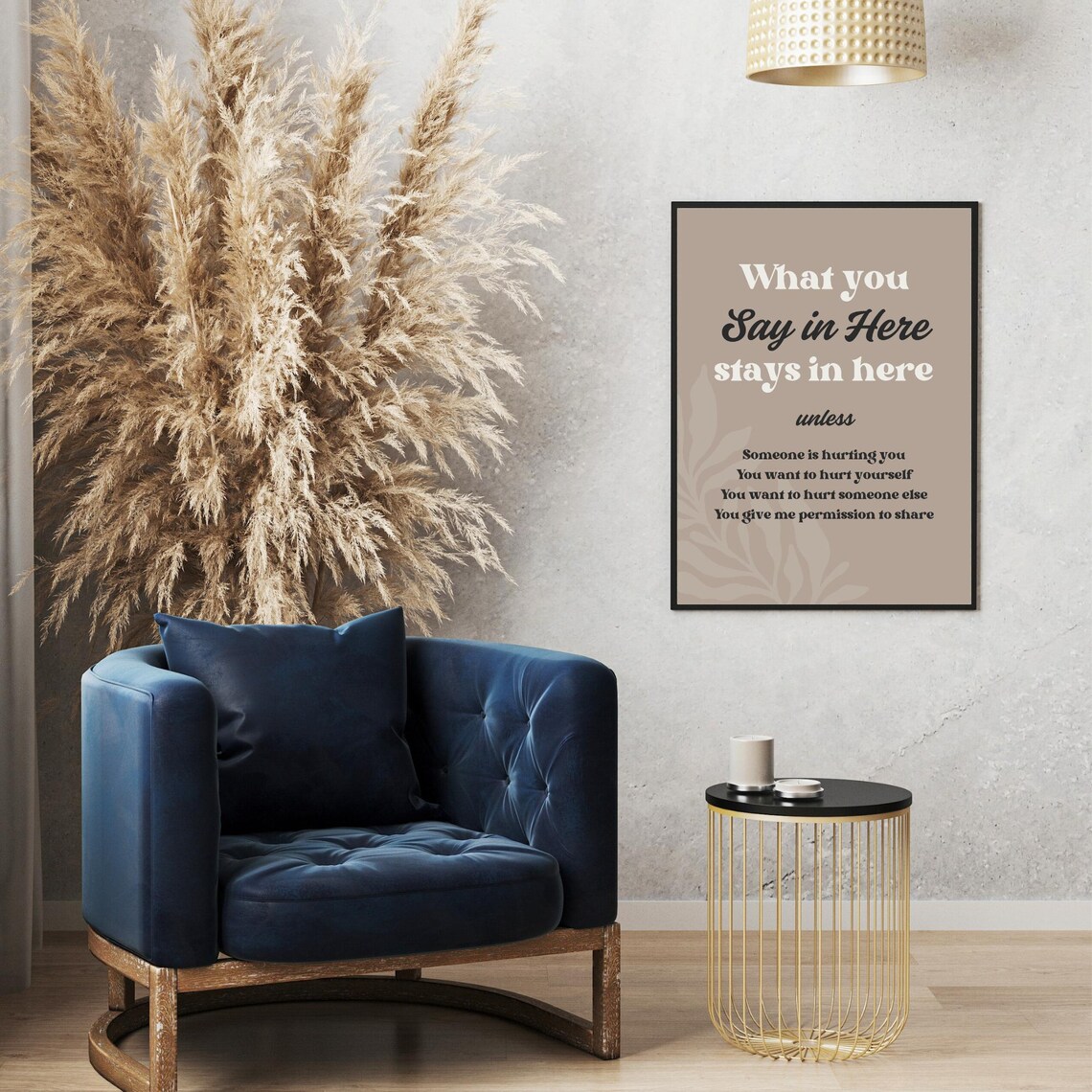 What You Say in Here Stays in Here Therapy Confidentiality Poster - Image 4