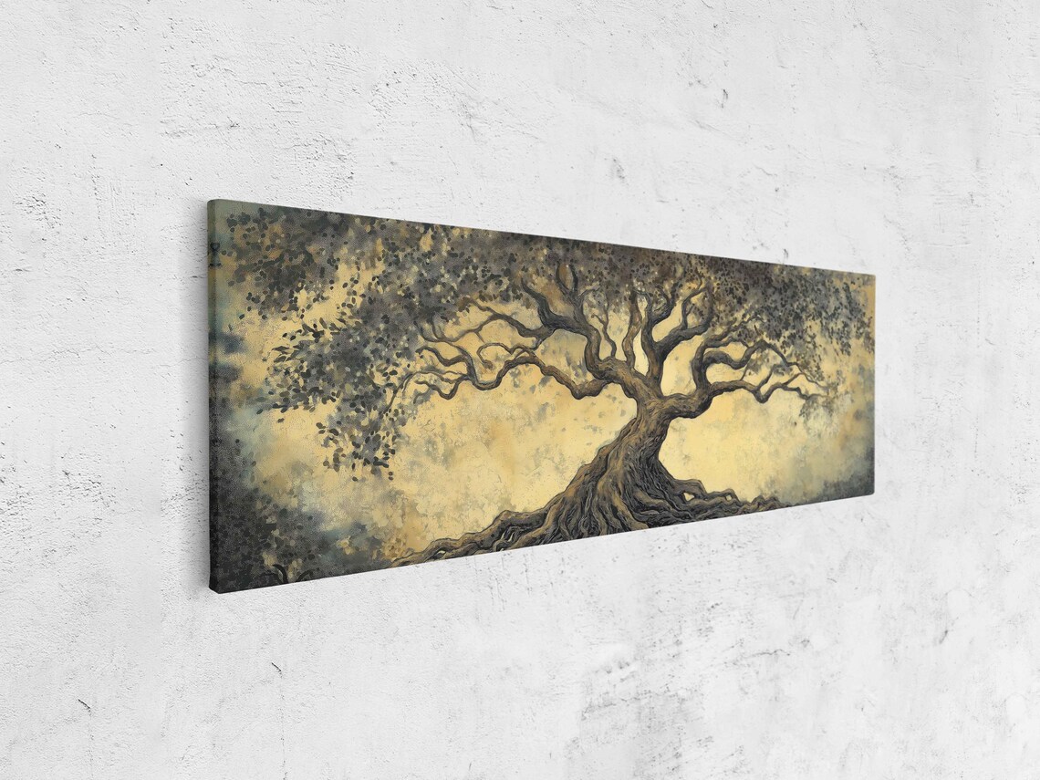 Tree Of Life Wall Art Print Earth Toned Pastels Intricate Details - Image 4