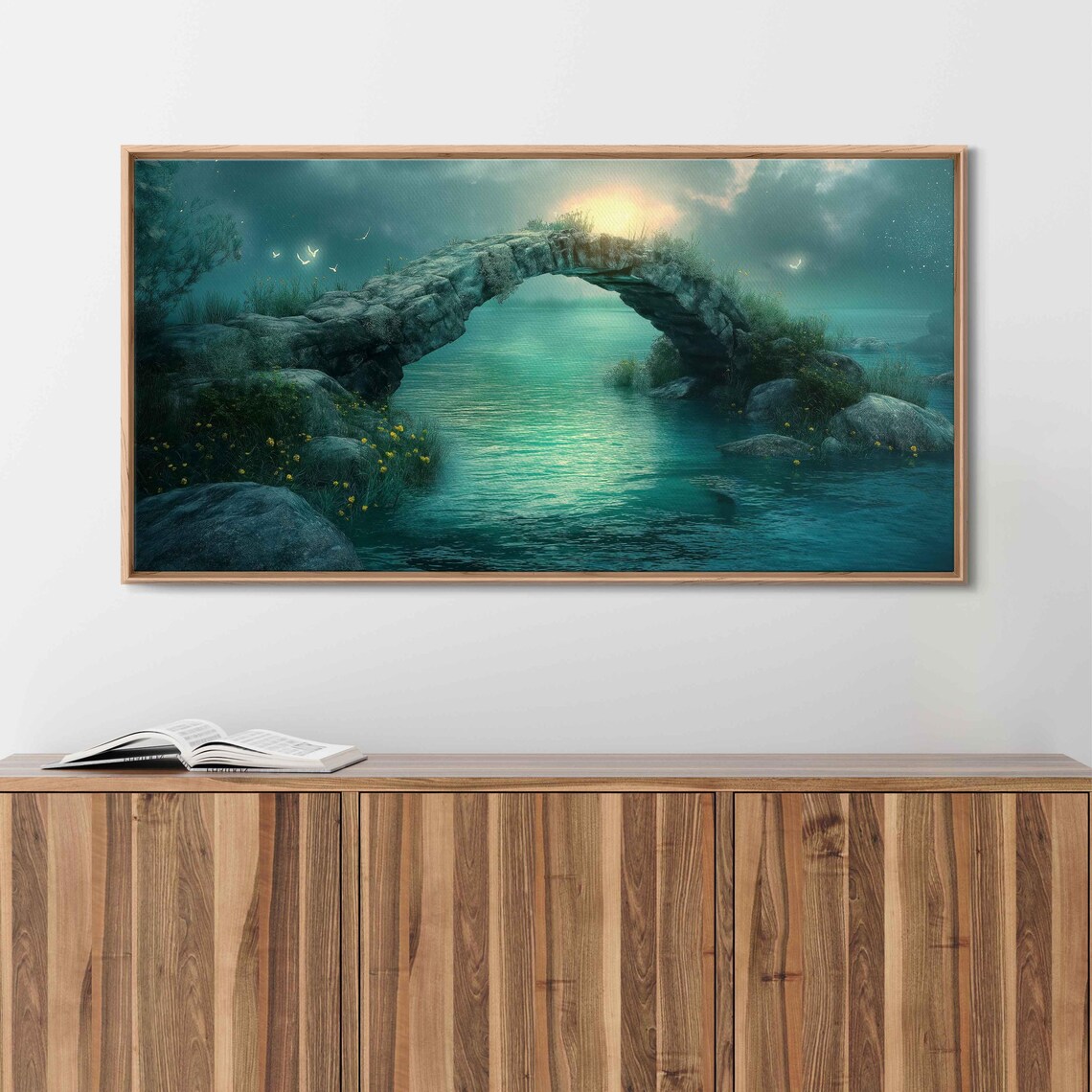 Ancient Stone Bridge Over Turquoise Waters
