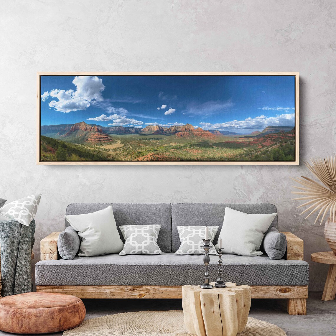 Sedona Arizona Panoramic Red Rock Desert Vista Landscape Poster