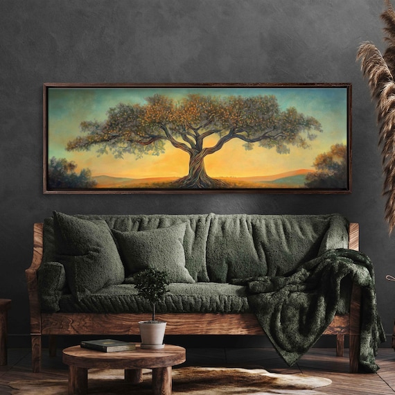 Tree Of Life Artwork Wall Art Print Earth Toned Pastels Natures Growth And Connections