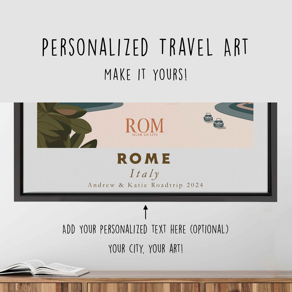 Rome Italy St Peters Basilica Sunset River Bridge Travel Poster - Image 4
