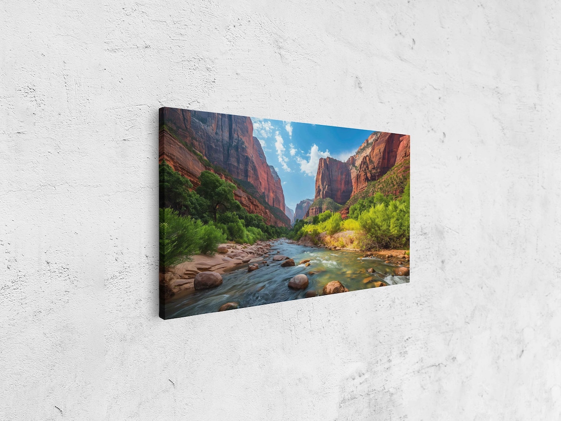 Zion National Park Canyon Landscape Art Print - Image 4