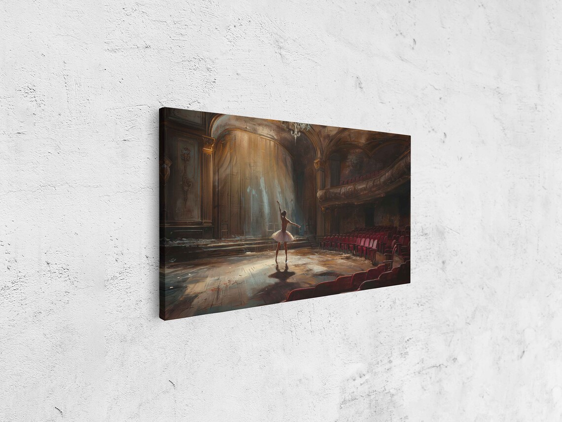 Ghostly Ballerina, Haunted Theater Art Print - Image 4
