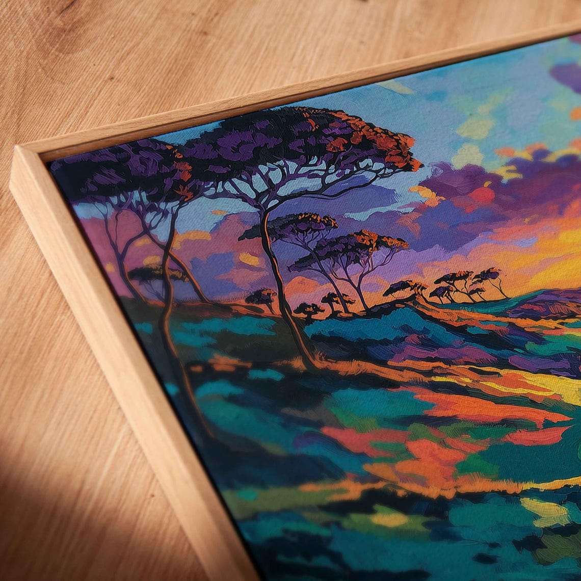 Torrey Pines Golf Course Ocean Cliffs Sunset Vibrant Colors Poster - Image 2