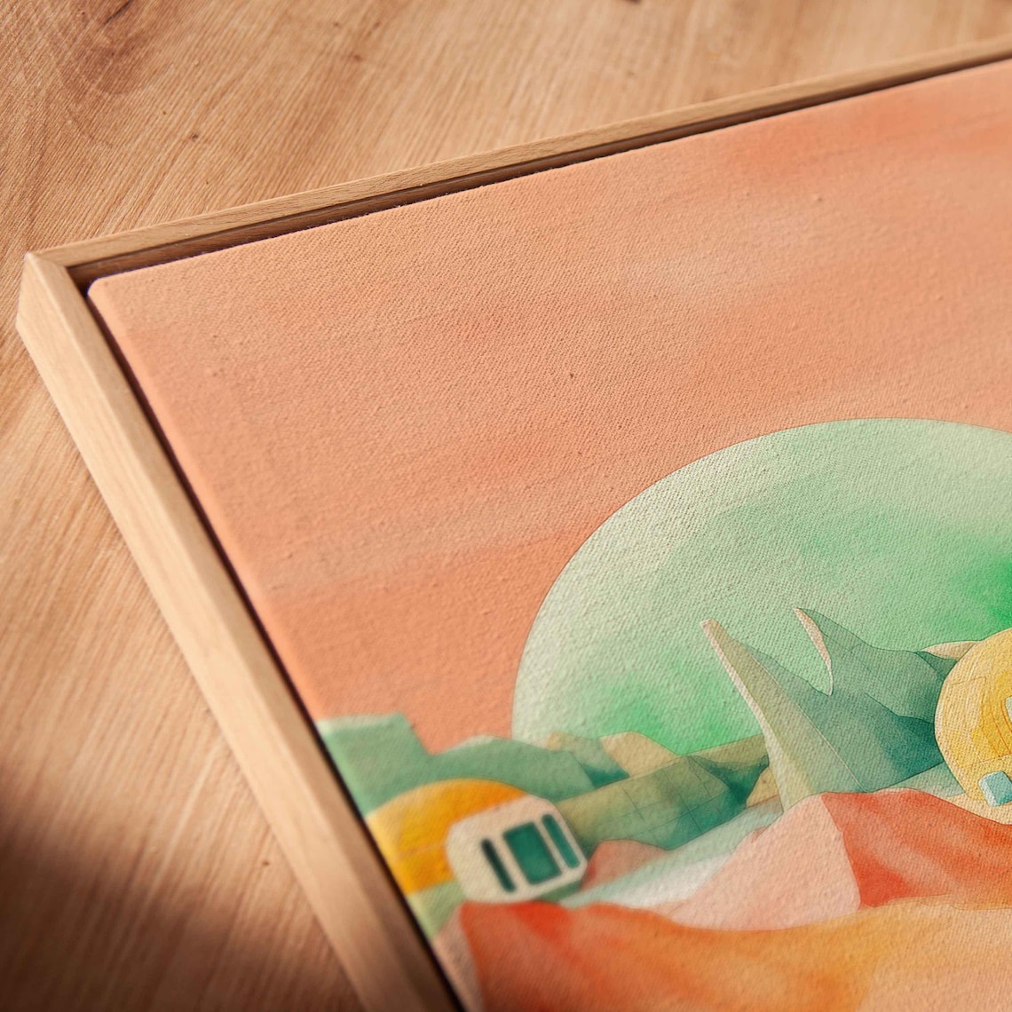 Futuristic Space Colony On Mars Art Print - Image 2