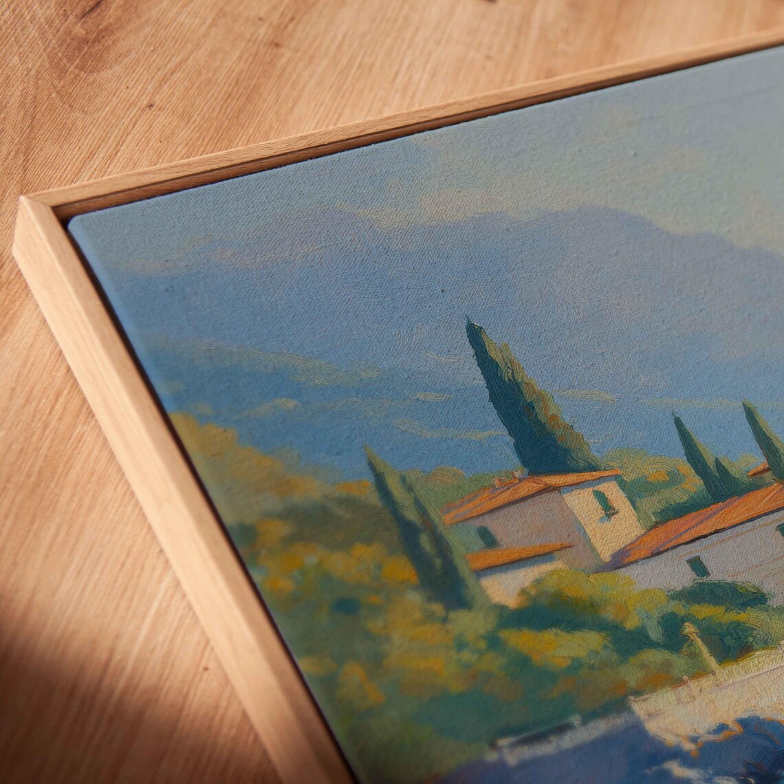 Lake Como Travel Poster, Charming Villas Sunset - Image 2