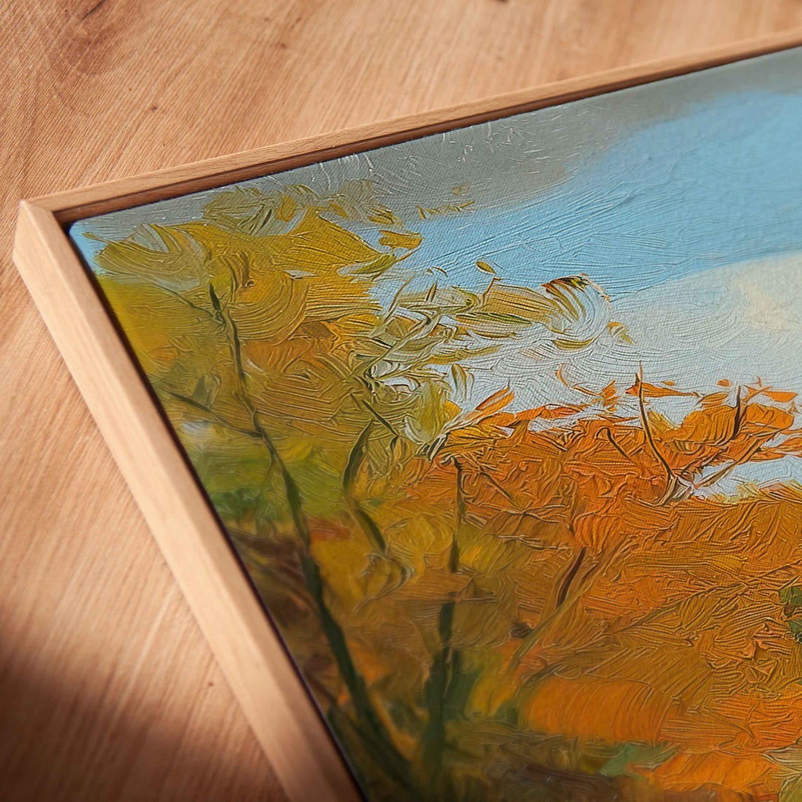 Rolling Golf Fairway In Golden Autumn Light With Orange Trees Poster - Image 2