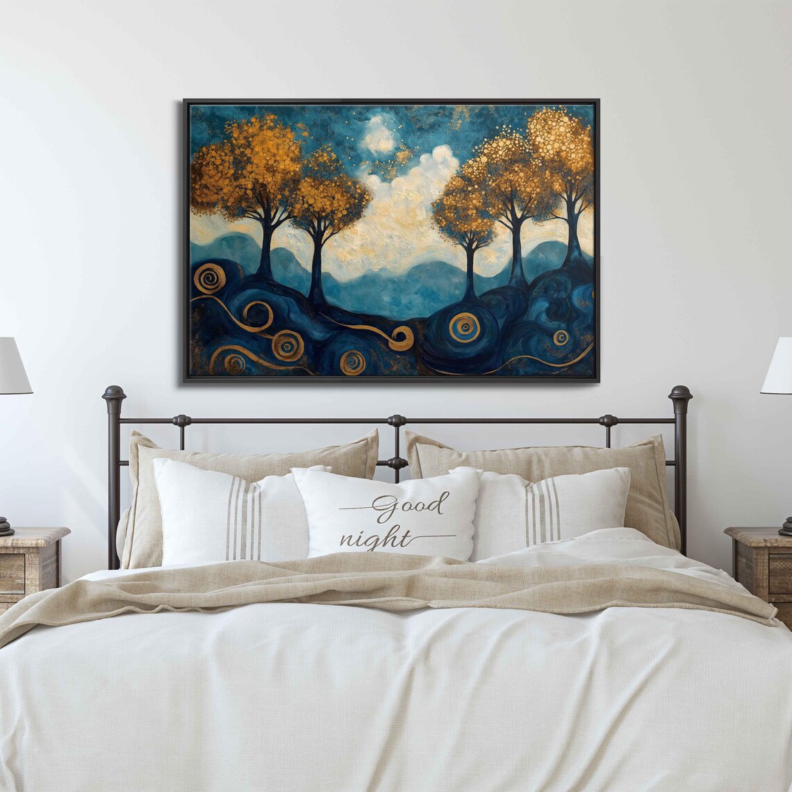 Ethereal Landscape With Shimmering Trees