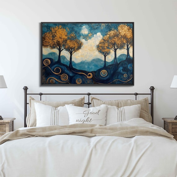 Ethereal Landscape With Shimmering Trees