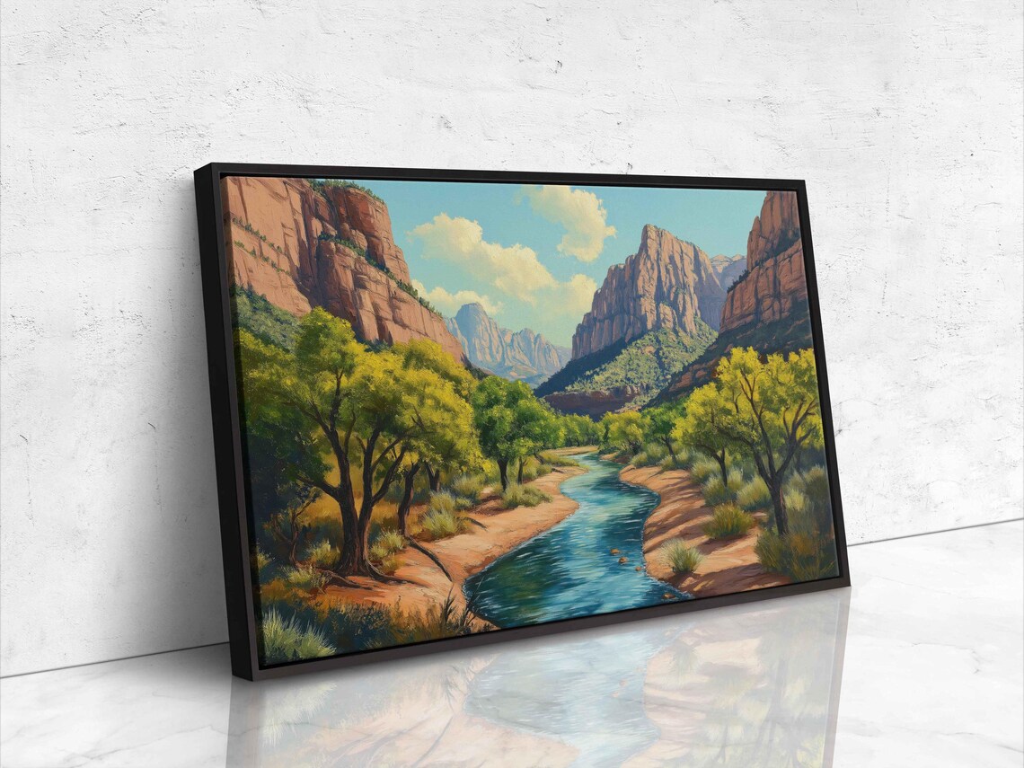 Virgin River Through Zion Wall Art Print - Image 4