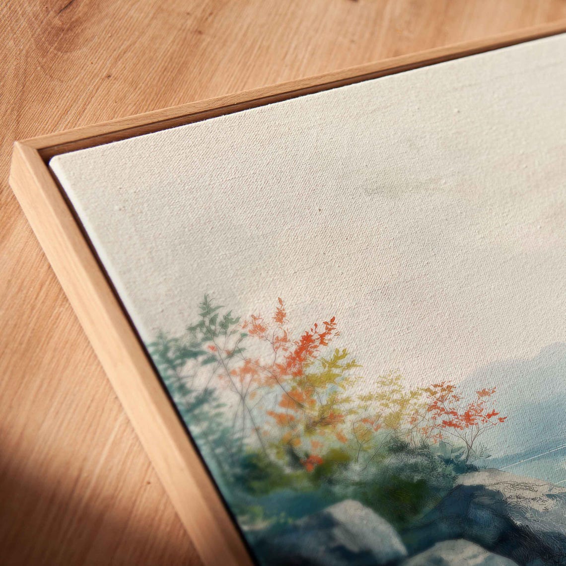 Lakes Of Killarney Wall Art Print Panoramic Watercolor Landscape Ethereal Misty Views - Image 2