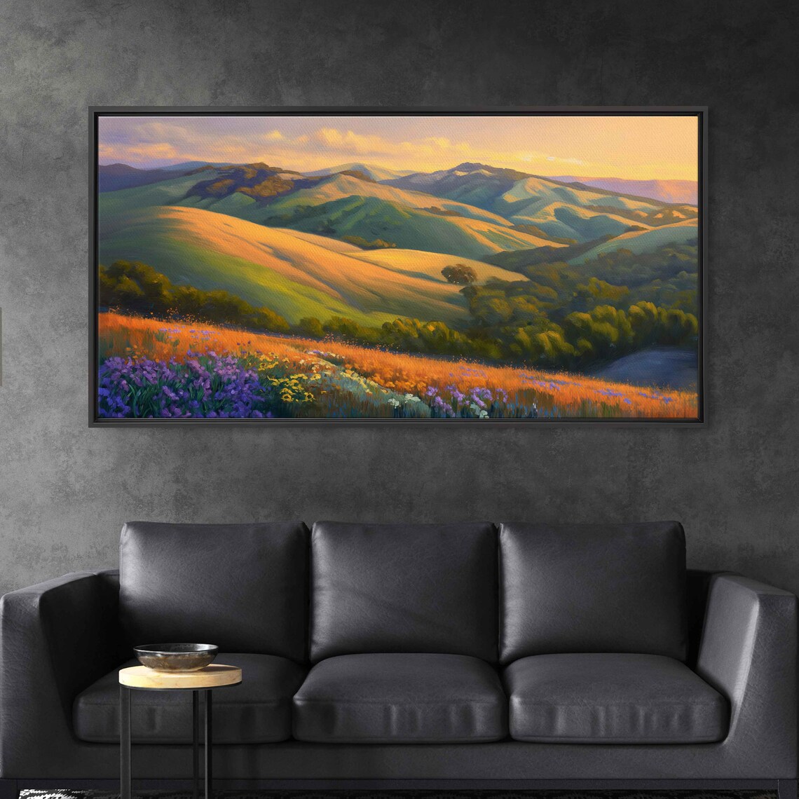 Rolling Hills Landscaping Art Print, Modern Landscape - Image 2