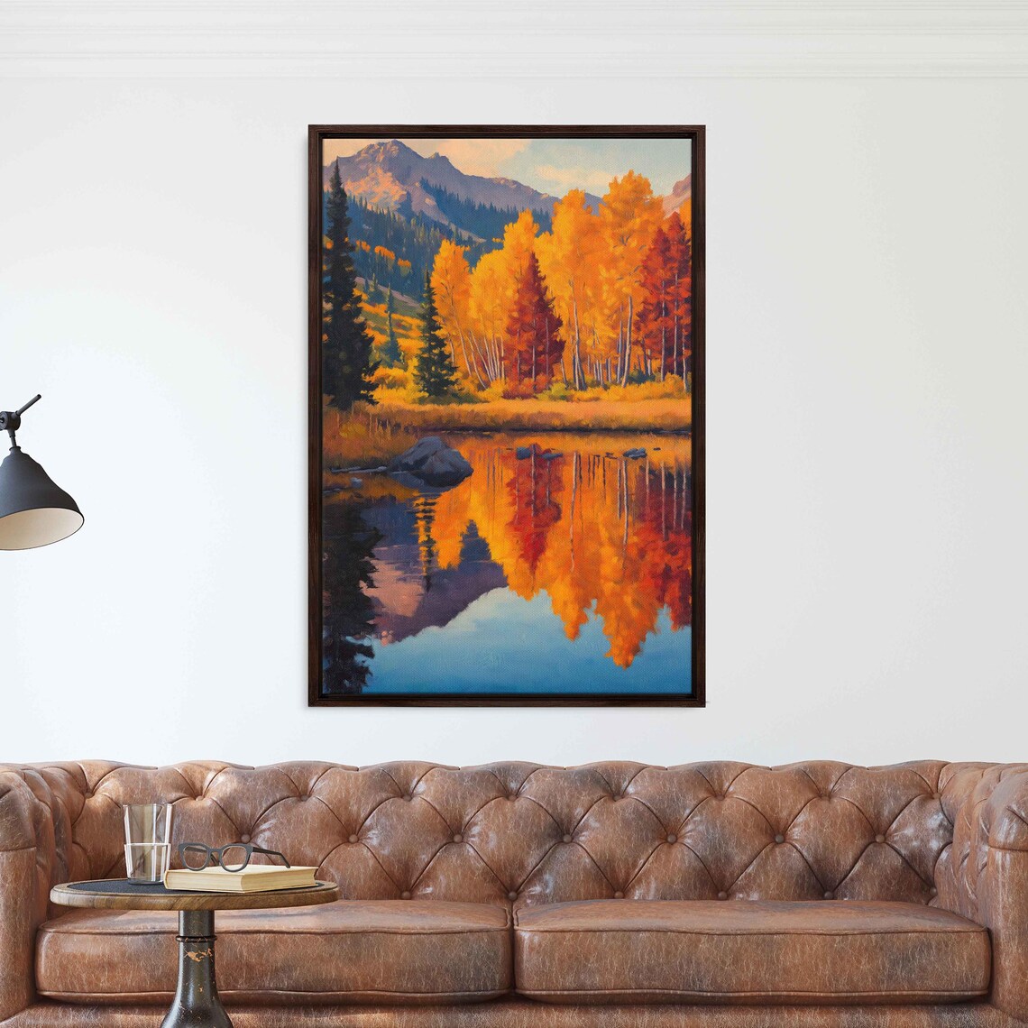 Autumn Colors Around Mirror Lake Art Print - Image 3