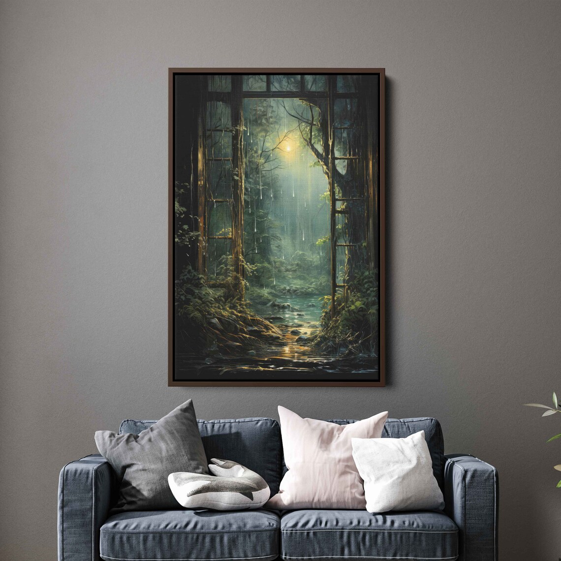 Rainforest Walkway Art Print, Rainy Forest Path - Image 2