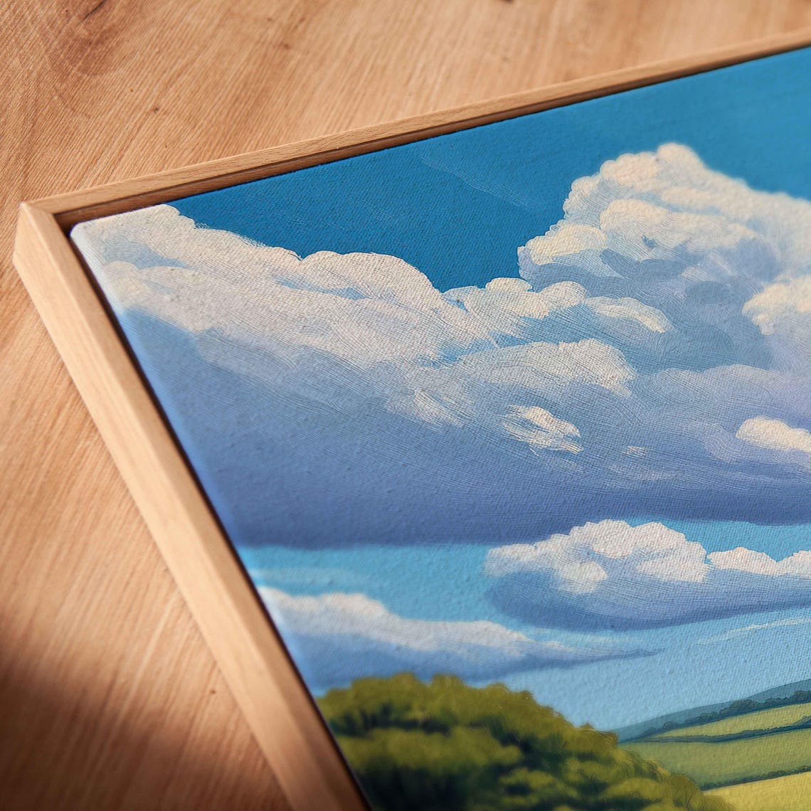 Sheep Grazing On Rolling Green Hills Under Dramatic Clouds Poster - Image 2