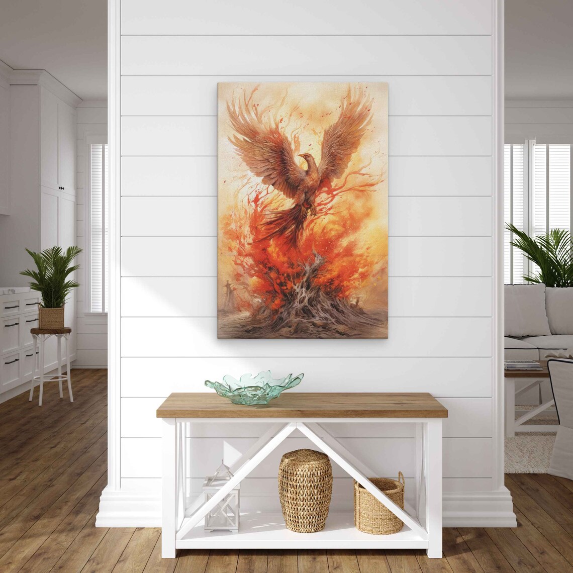Phoenix Rising From The Ashes Art Print, Abstract - Image 3