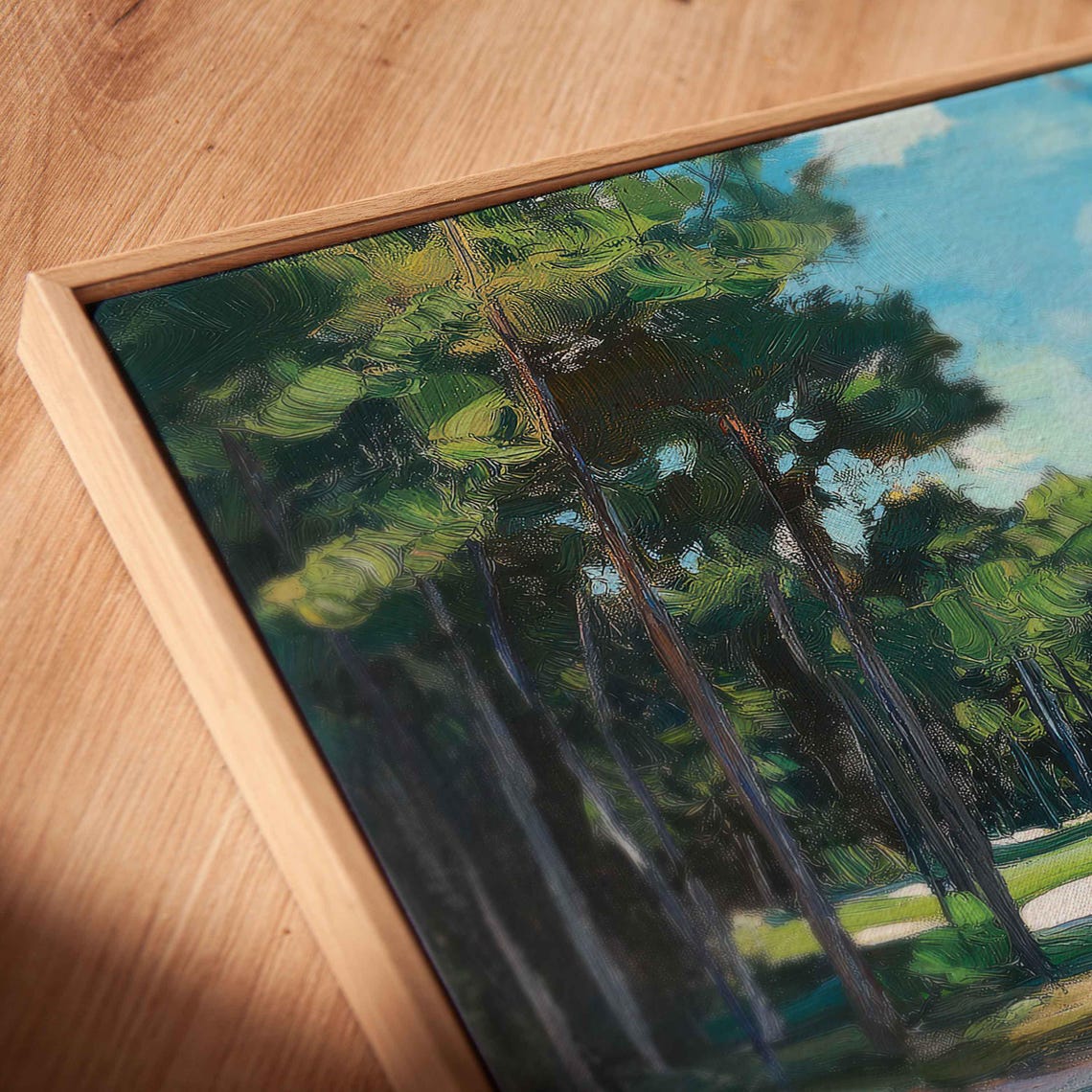Pinehurst No 2 Golf Course Pine Lined Fairway Painting Wall Poster - Image 2