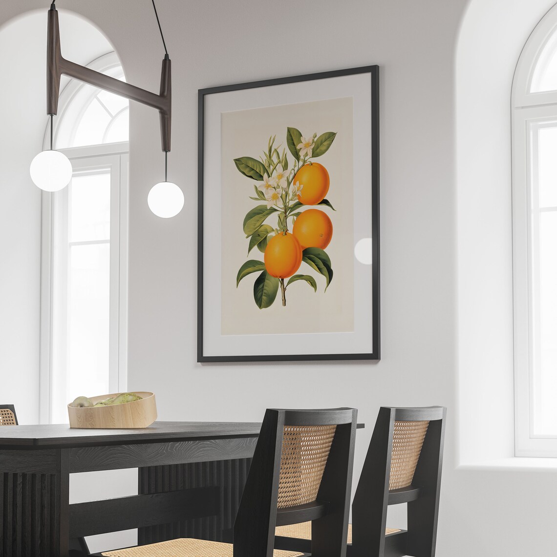 Vintage Orange Branch Botanical Fruit Art Print - Image 3