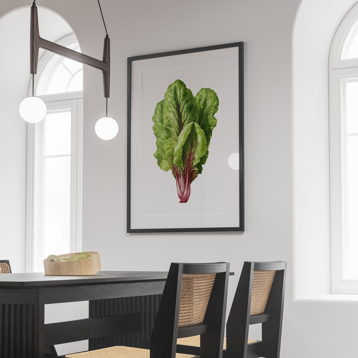 Lettuce Print, Botanical Vintage Kitchen Art Print - Image 2