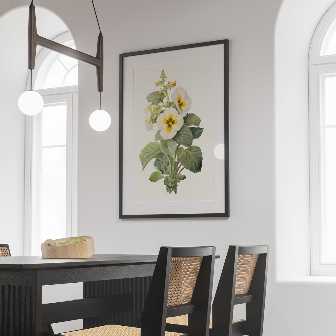 Vintage Primrose Botanical Flower Art Print - Image 3