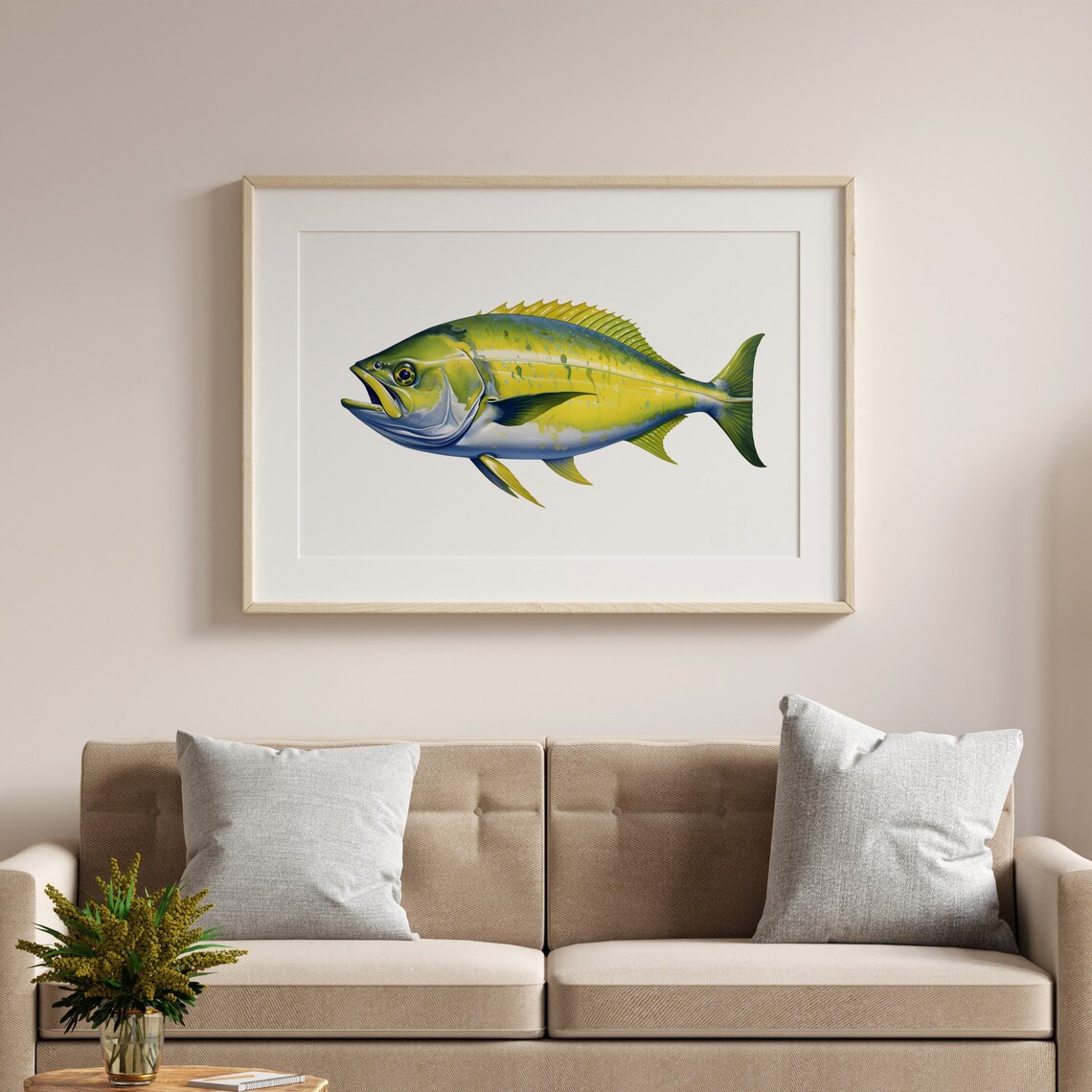 Mahi Mahi Vintage Illustration Fish Poster - Image 4