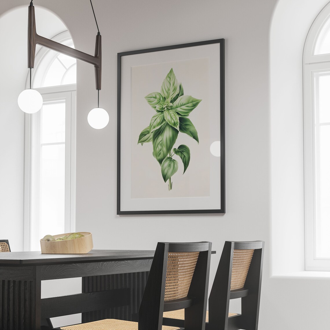 Basil Botanical Herb Art Print, Vintage Poster - Image 3