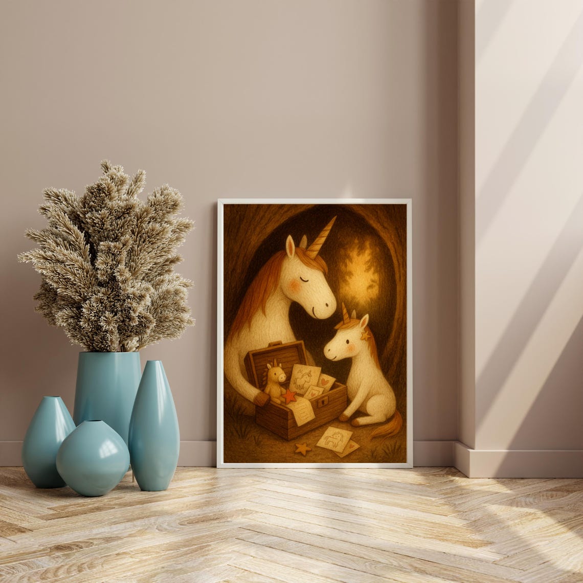Unicorn Memory Box, Magical Nursery Decor Poster - Image 4