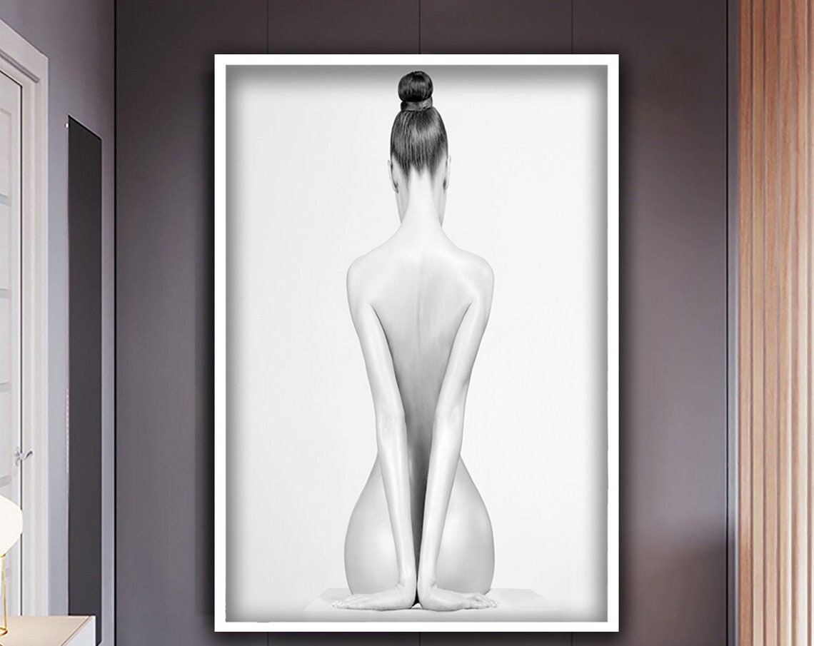 Nude Wall Art Naked Ballerina Art Naked Woman Poster Sexy Woman Wall Art Erotic Painting Sexy Girl Poster