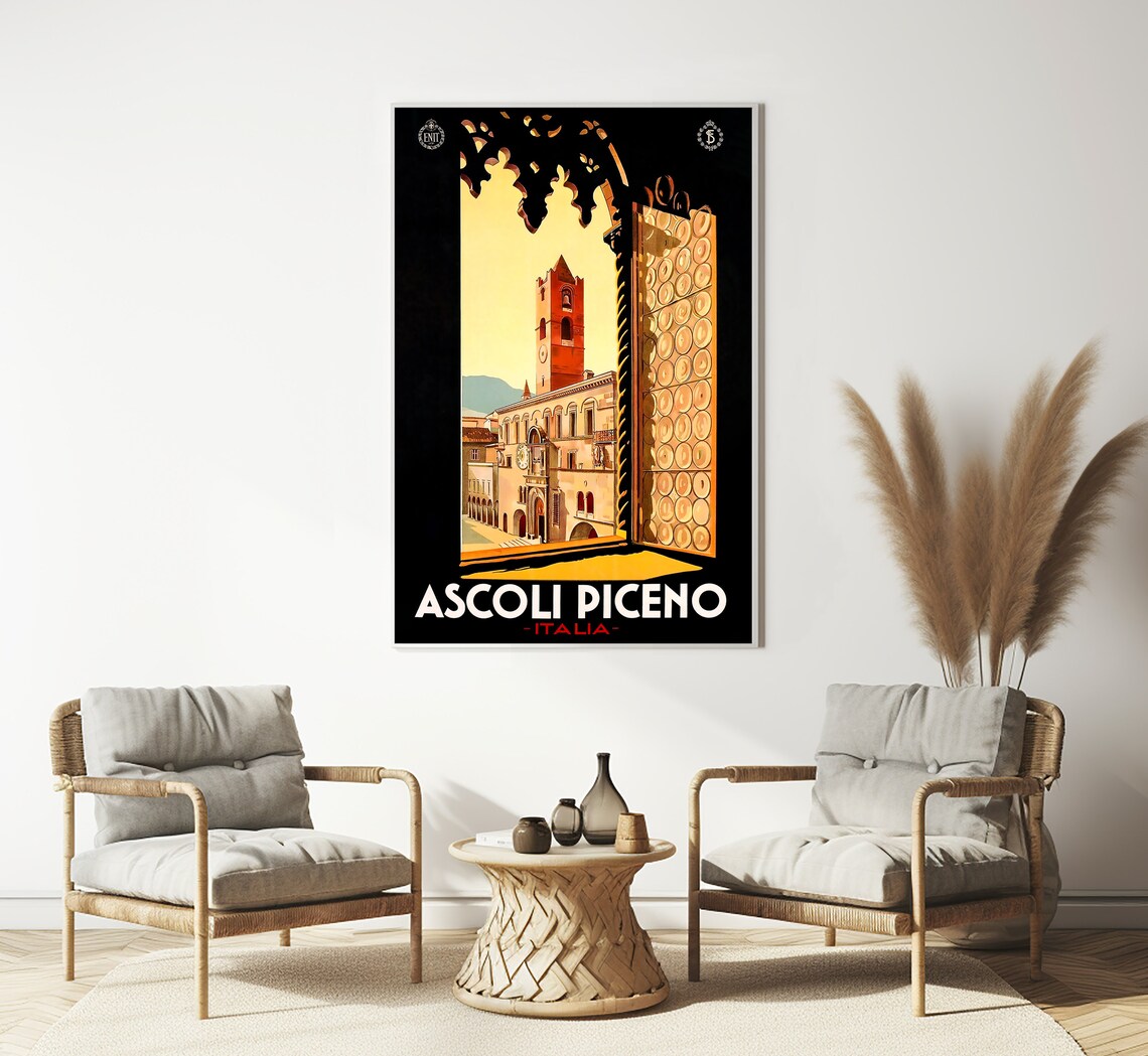Ascoli Piceno Vintage Travel Poster, Italy Art Print - Image 3