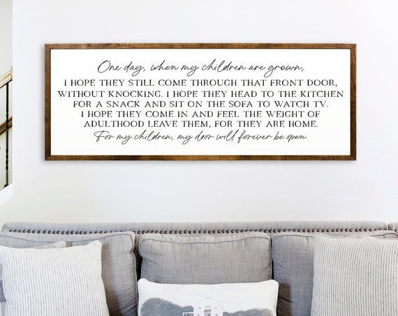 One Day When My Children Are Grown Farmhouse Art Print