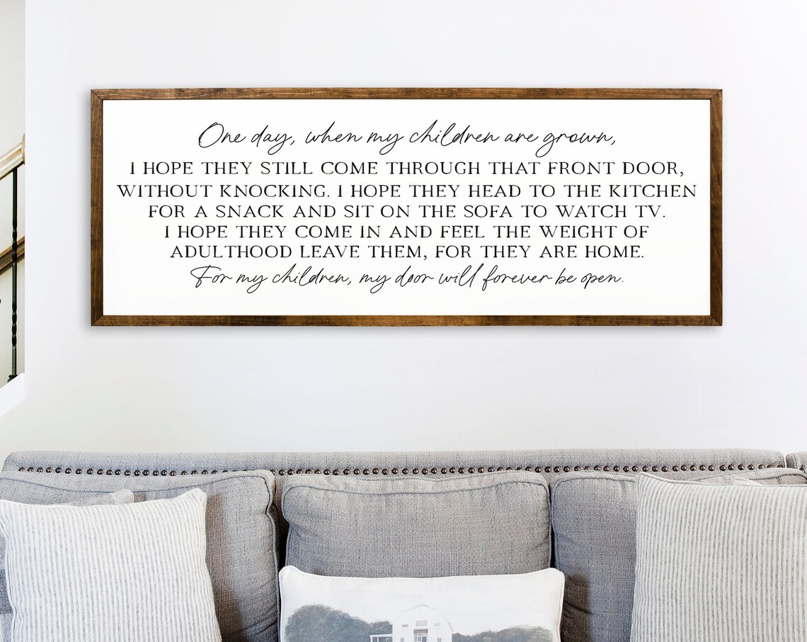 One Day When My Children Are Grown Farmhouse Art Print