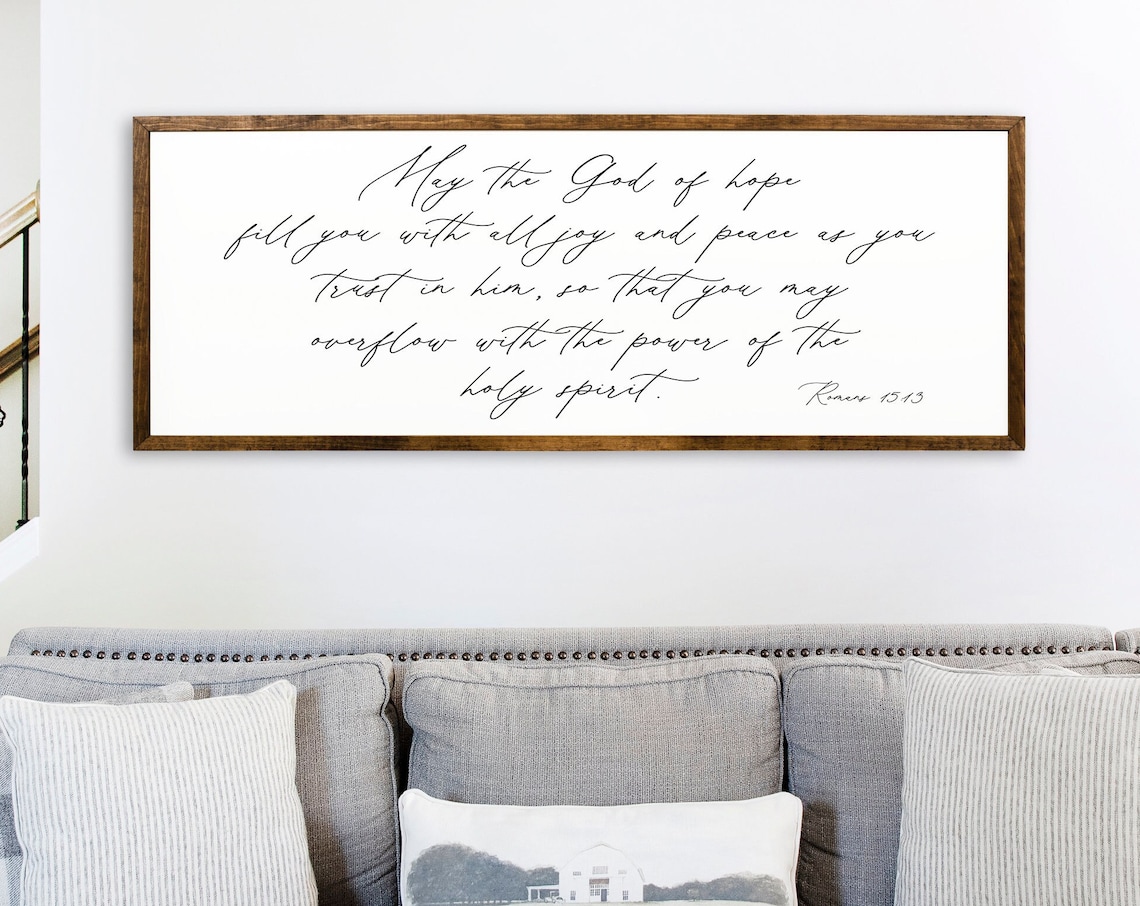 May The God Of Hope, Romans 15:13 Scripture Art Print
