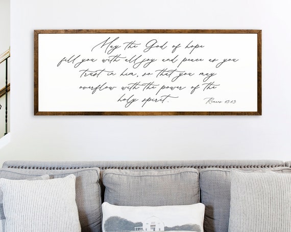 May The God Of Hope, Romans 15:13 Scripture Art Print