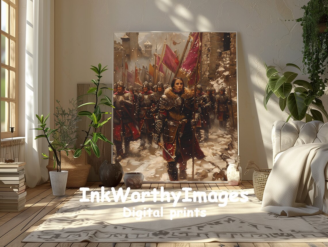 Medieval Warrior March, Epic Fantasy Art - Image 4