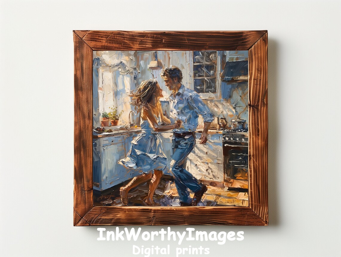 Dancing In The Kitchen, Romantic Couple Scene - Image 2