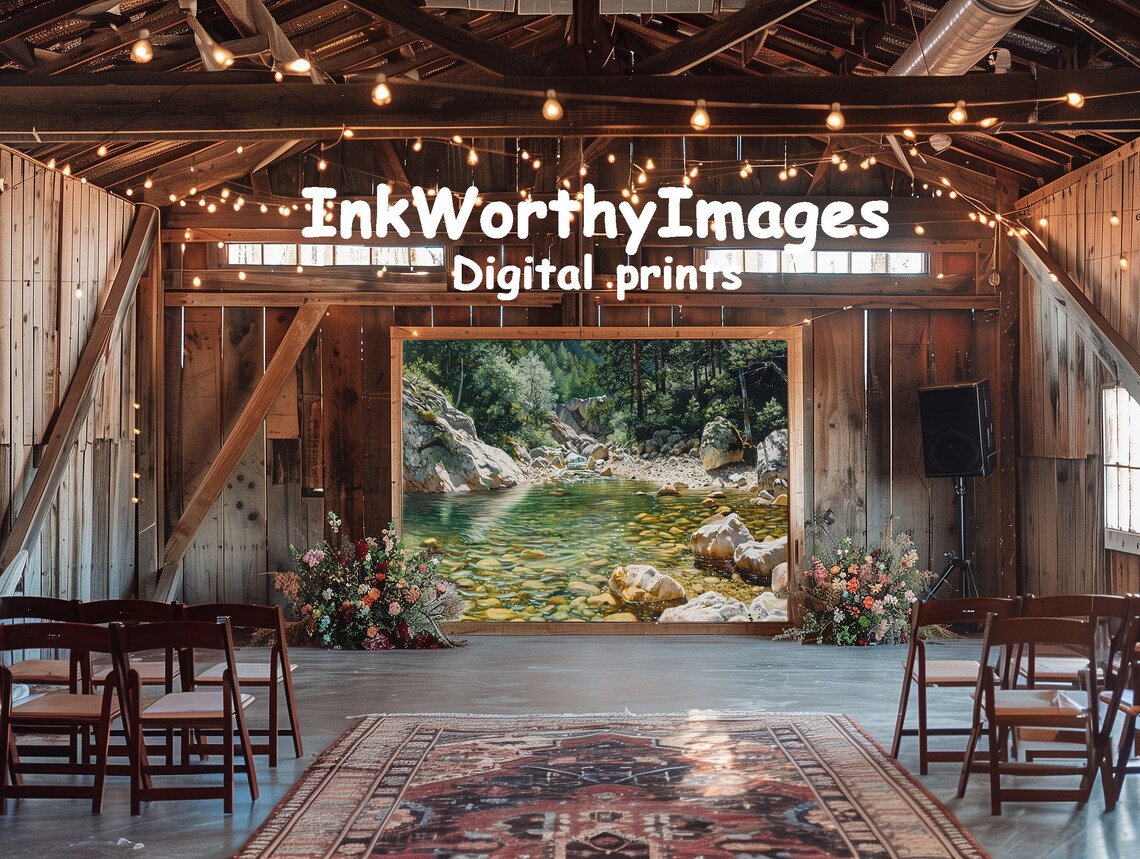 Clear Mountain Stream, Tranquil Waterscape Art Print - Image 6