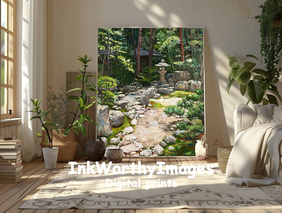 Tranquil Japanese Garden, Zen Scenic Landscape - Image 2