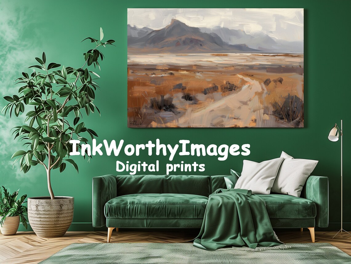 Minimalist Desert Landscape, Modern Impressionist Art - Image 2