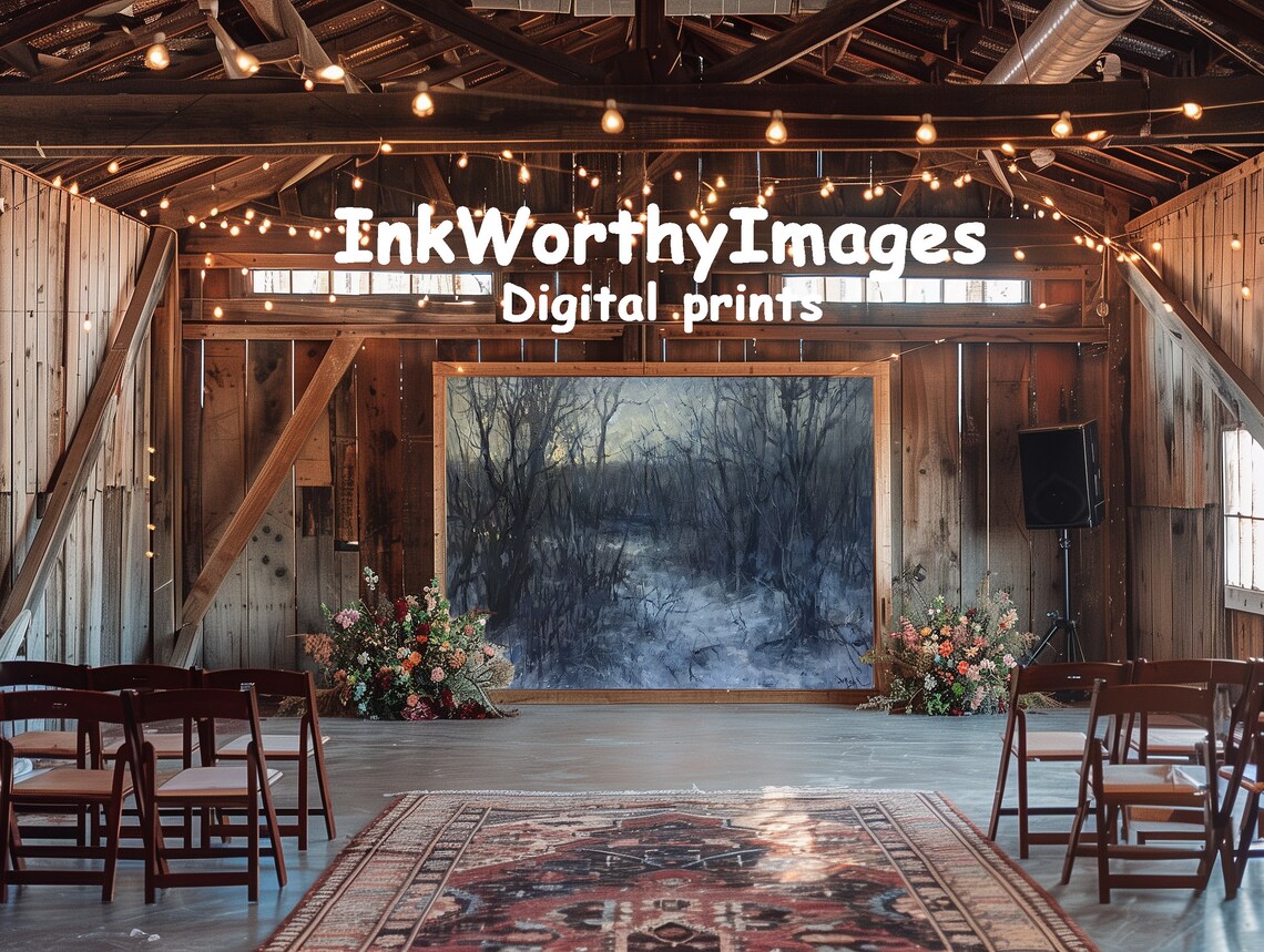 Mystic Winter Forest, Atmospheric Snowy Landscape Art Print - Image 6
