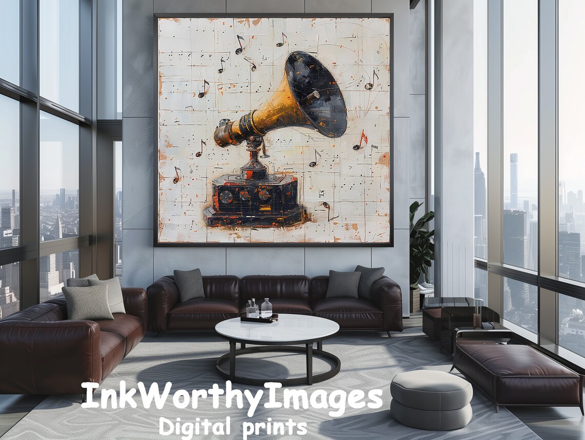 Vintage Gramophone - Traditional Travel Poster - Image 5