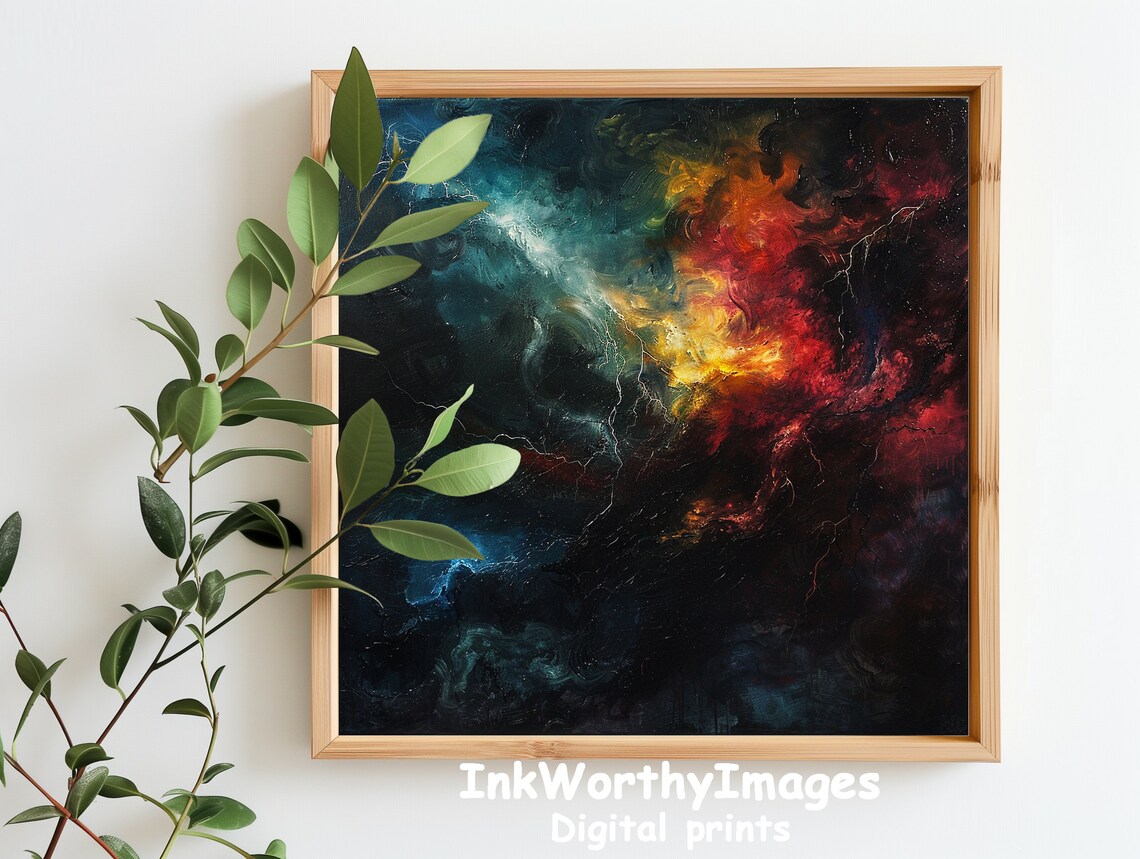 Futuristic Abstract Energy, Dynamic Home Decor - Image 6