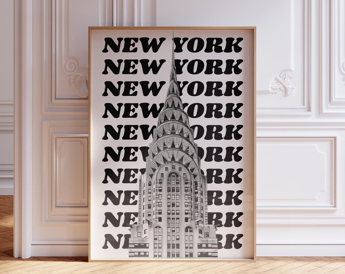 New Yorker Poster, NYC City Travel Poster