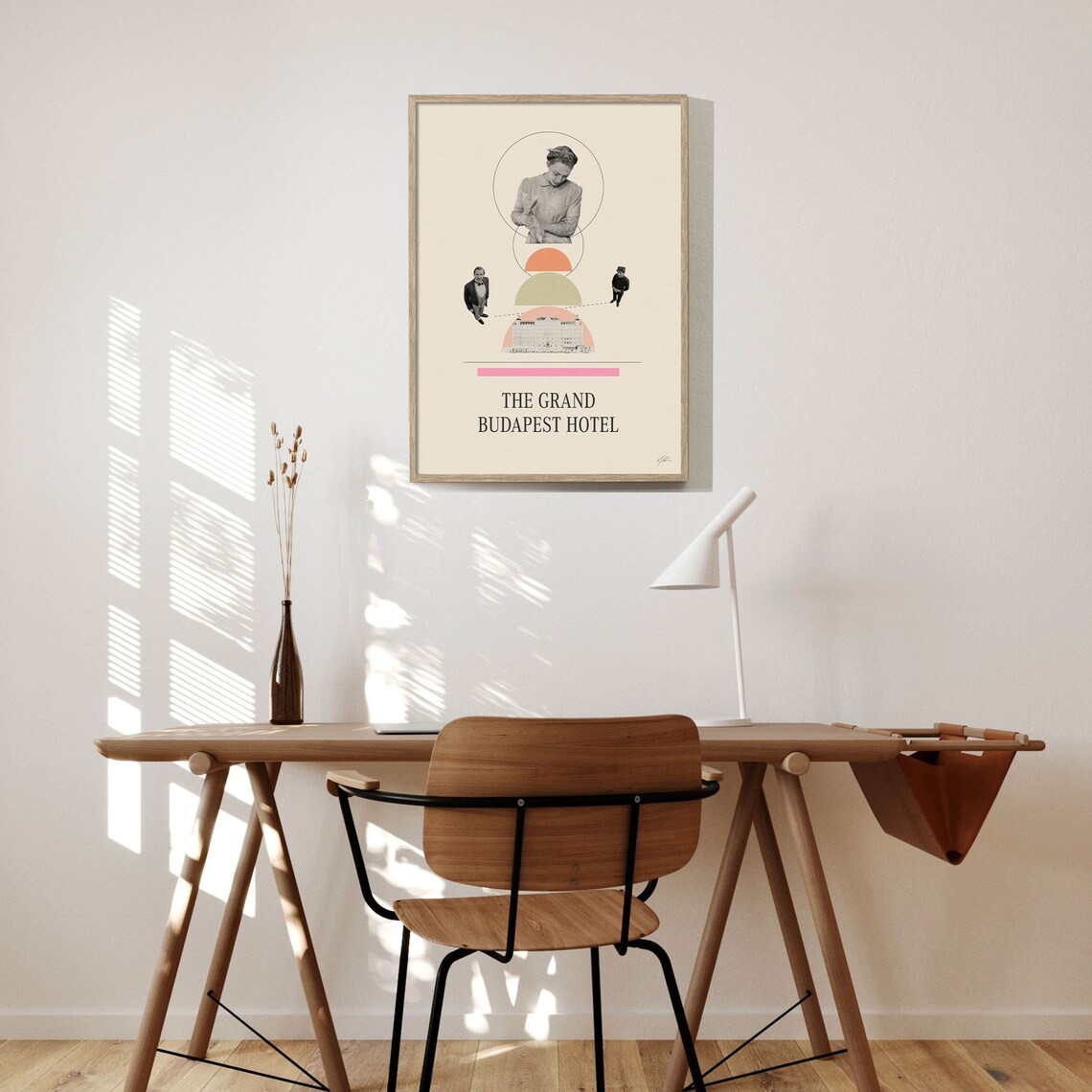 The Grand Budapest Hotel Minimalist Movie Collage Art Poster - Image 3