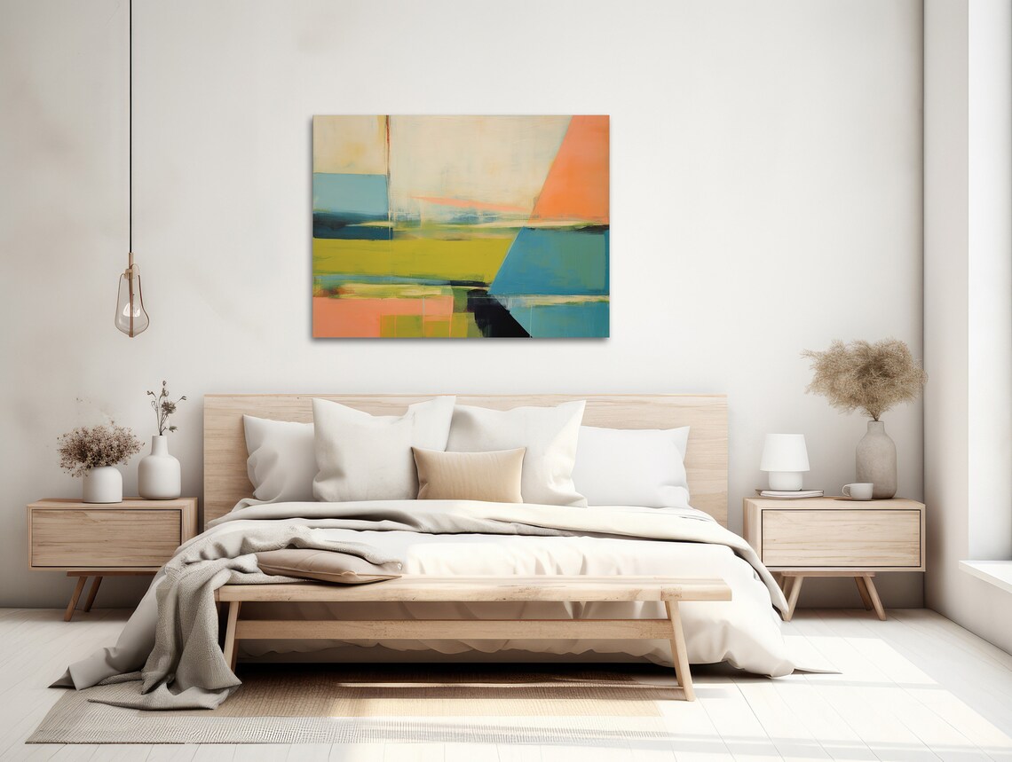 Abstract Vista 1, Modern Abstract Wall Art Print - Image 2