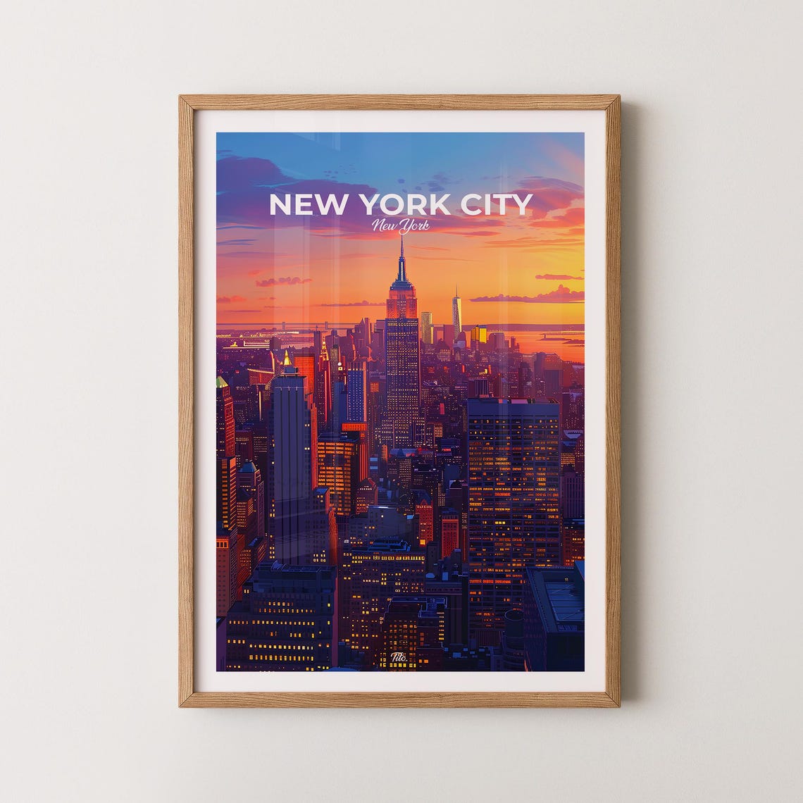 New York City Poster New York City Travel Poster New York City Art Print New York City Wall Art New York Poster Gift For Travelers
